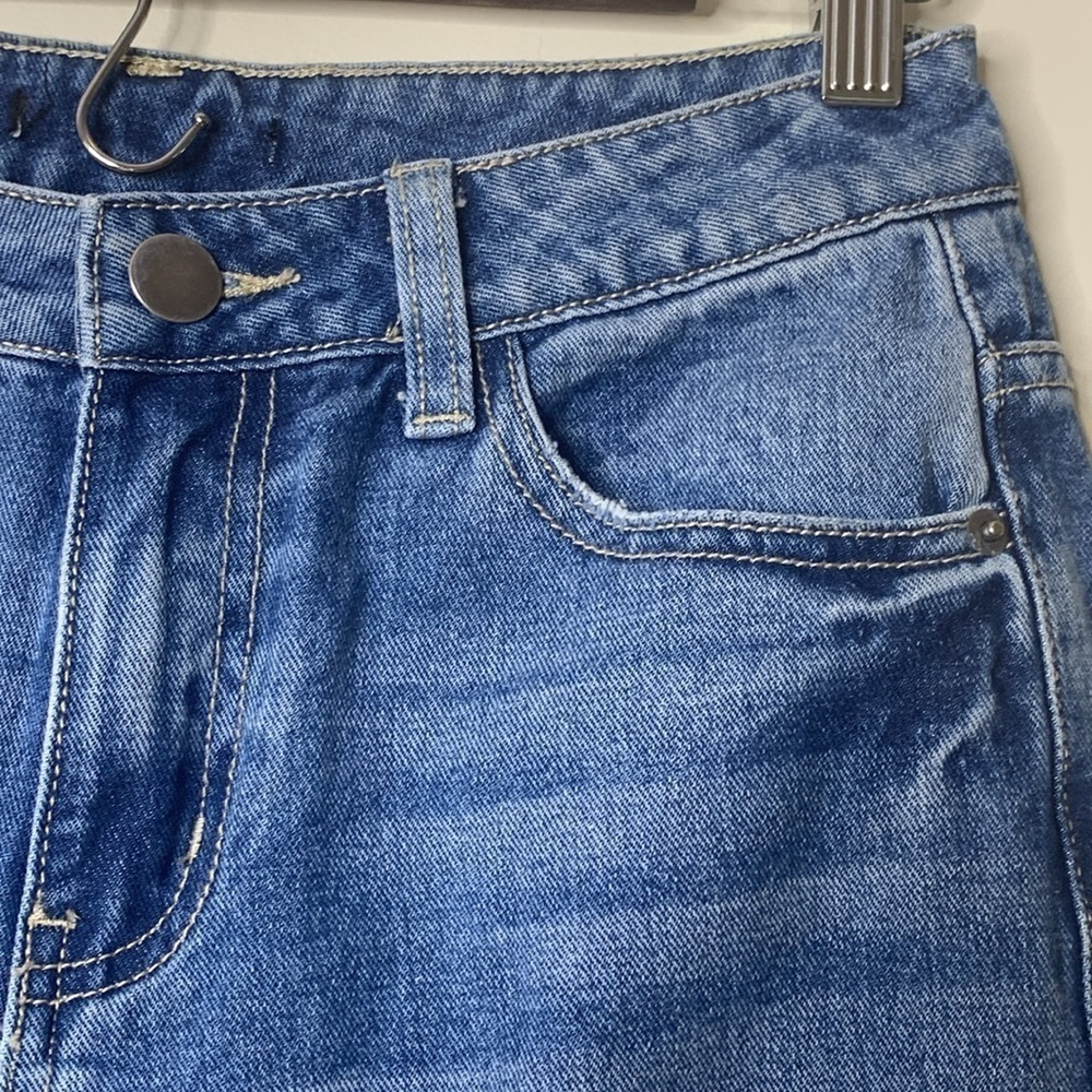 Forever 21 | Blue Denim Pearl Detail Distressed Western Bridal Wedding Jeans S - Picture 11 of 17
